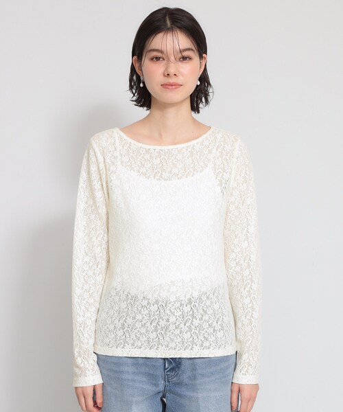 THE SHOP TK （ザ ショップ ティーケー ）の「【セレモニーにもカジュアルにも】レースプルオーバー（Tシャツ/カットソー・レディース・アイボリー・12/13）」の6枚目の写真