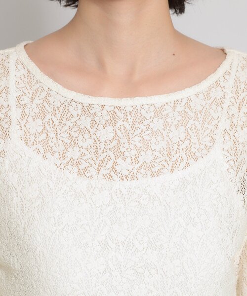 THE SHOP TK （ザ ショップ ティーケー ）の「【セレモニーにもカジュアルにも】レースプルオーバー（Tシャツ/カットソー・レディース・アイボリー・12/13）」の9枚目の写真