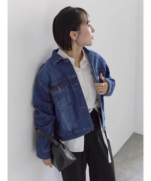 Te chichi(テチチ)の「デニムジャケット《2026 spring catalog item》(ノーカラージャケット・レディース・ネイビー/ブルー・F)」の17枚目の写真