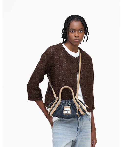 MARC JACOBS(マークジェイコブス)の「DENIM SUEDE CRISTINA SMALL SATCHEL/ザ デニム スエード クリスティーナ スモール サッチェル(ショルダーバッグ・レディース・ブルー系その他・ONE SIZE)」の2枚目の写真
