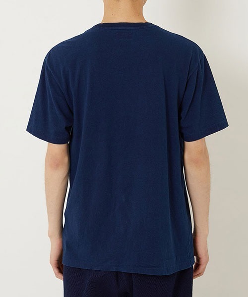 BLUE BLUE JAPAN(ブルーブルージャパン)の「オモダカバッセン インディゴTシャツ(Tシャツ/カットソー・メンズ・インディゴブルー・L/S/XL/M)」の4枚目の写真