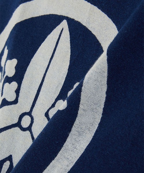 BLUE BLUE JAPAN(ブルーブルージャパン)の「オモダカバッセン インディゴTシャツ(Tシャツ/カットソー・メンズ・インディゴブルー・L/S/XL/M)」の6枚目の写真