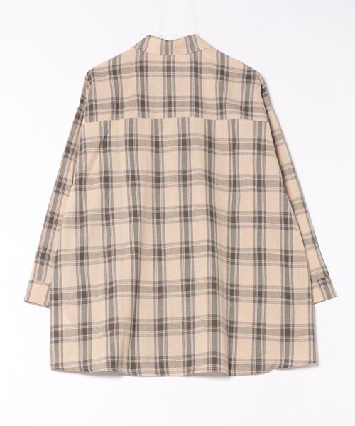 ANAP（アナップ）の「Ｗポケットオーバーサイズチェックシャツ（シャツ/ブラウス・レディース・ベージュ/ネイビー・F）」の22枚目の写真