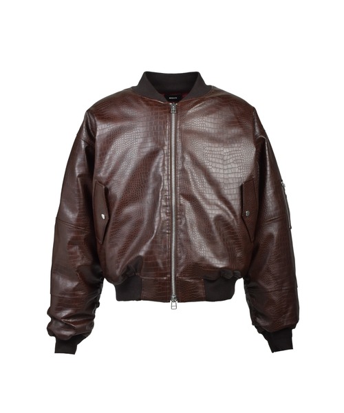 FAUX CROCODILE BOMBER JACKET（ダウンジャケット/コート）｜BREATH