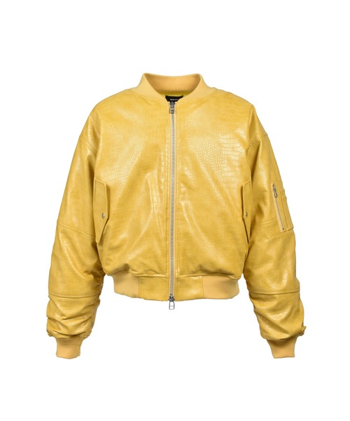FAUX CROCODILE BOMBER JACKET（ダウンジャケット/コート）｜BREATH