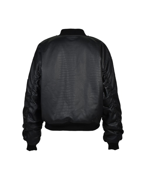BREATH(ブレス)の「FAUX CROCODILE BOMBER JACKET(ダウンジャケット/コート・メンズ・ライトブルー/イエロー/ベージュ/ブラウン/ブラック・SMALL/MEDIUM/LARGE/X-LARGE/XX-LARGE)」の6枚目の写真
