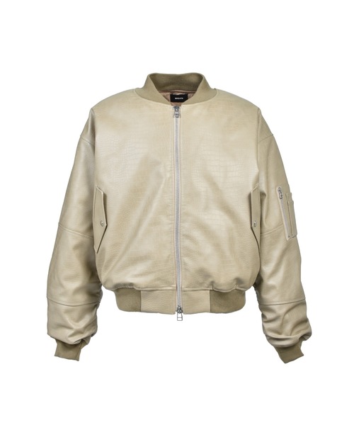 BREATH(ブレス)の「FAUX CROCODILE BOMBER JACKET(ダウンジャケット/コート・メンズ・ライトブルー/イエロー/ベージュ/ブラウン/ブラック・SMALL/MEDIUM/LARGE/X-LARGE/XX-LARGE)」の19枚目の写真
