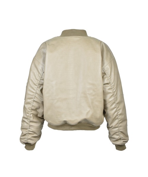 FAUX CROCODILE BOMBER JACKET（ダウンジャケット/コート）｜BREATH
