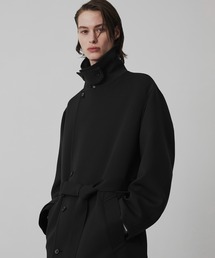 UNITED TOKYO（ユナイテッドトウキョウ）の「【新作】Three Weave 2way スタンドコート　｜2WAY仕様/スタンドカラー/チェスター /軽量/ストレッチ/防シワ/ 静電気防止/オフィスカジュアル/通勤/ベルト付き（ダウンジャケット/コート）」