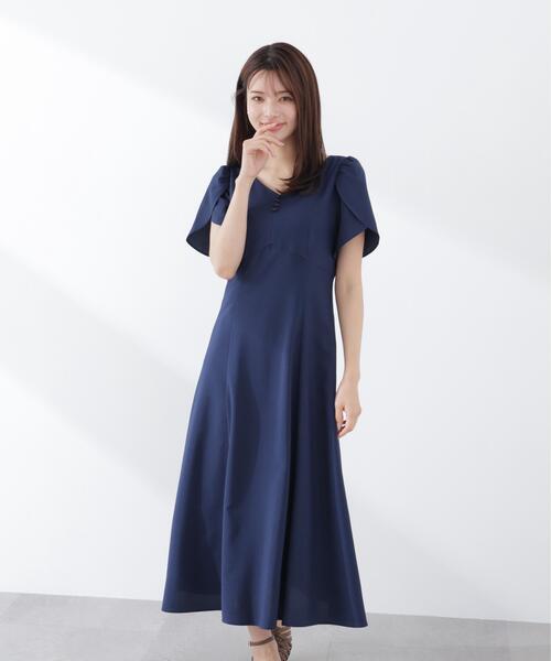 PROPORTION BODY DRESSING（プロポーションボディドレッシング）の「レディースリーブワンピース / 1216140304（ワンピース・レディース・ピンク/ベージュ/ネイビー・SMALL/P/S/MEDIUM）」の2枚目の写真
