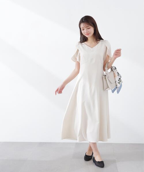 PROPORTION BODY DRESSING（プロポーションボディドレッシング）の「レディースリーブワンピース / 1216140304（ワンピース・レディース・ピンク/ベージュ/ネイビー・SMALL/P/S/MEDIUM）」の12枚目の写真