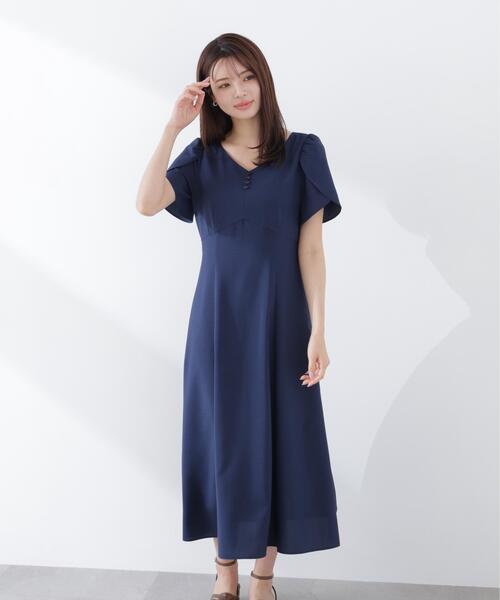 PROPORTION BODY DRESSING（プロポーションボディドレッシング）の「レディースリーブワンピース / 1216140304（ワンピース・レディース・ピンク/ベージュ/ネイビー・SMALL/P/S/MEDIUM）」の16枚目の写真