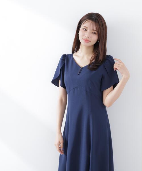 PROPORTION BODY DRESSING（プロポーションボディドレッシング）の「レディースリーブワンピース / 1216140304（ワンピース・レディース・ピンク/ベージュ/ネイビー・SMALL/P/S/MEDIUM）」の6枚目の写真