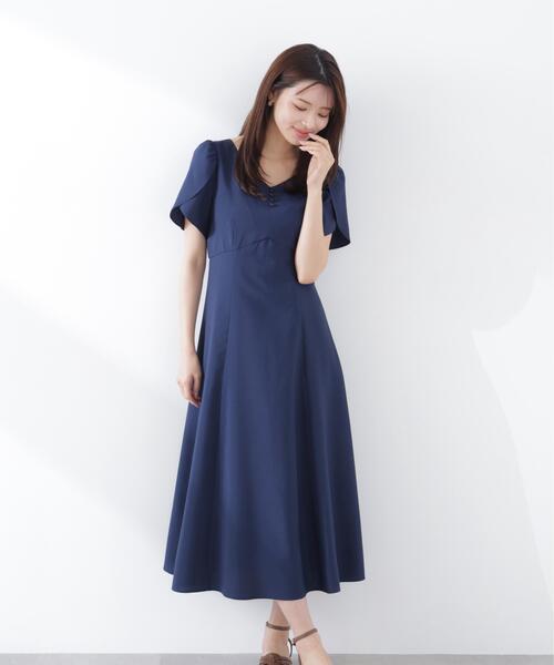 PROPORTION BODY DRESSING（プロポーションボディドレッシング）の「レディースリーブワンピース / 1216140304（ワンピース・レディース・ピンク/ベージュ/ネイビー・SMALL/P/S/MEDIUM）」の9枚目の写真