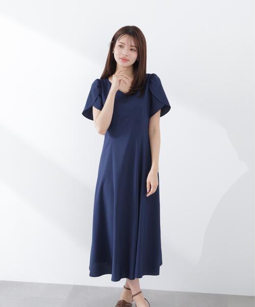 PROPORTION BODY DRESSING（プロポーションボディドレッシング）の「レディースリーブワンピース / 1216140304（ワンピース・レディース・ピンク/ベージュ/ネイビー・SMALL/P/S/MEDIUM）」の10枚目の写真