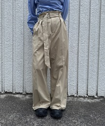 TWILL WIDE PANTS【IROHANI】