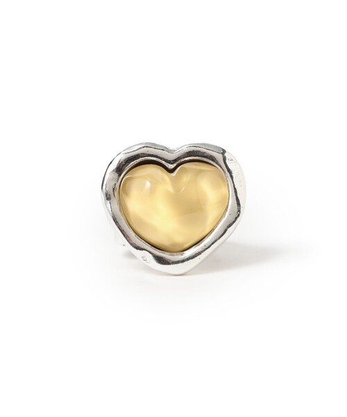 Ray BEAMS（レイビームス）の「Otro Accesorio / ウェイヴィー ハート リング（リング・レディース・イエロー/ブルー/その他・ONE SIZE）」の2枚目の写真