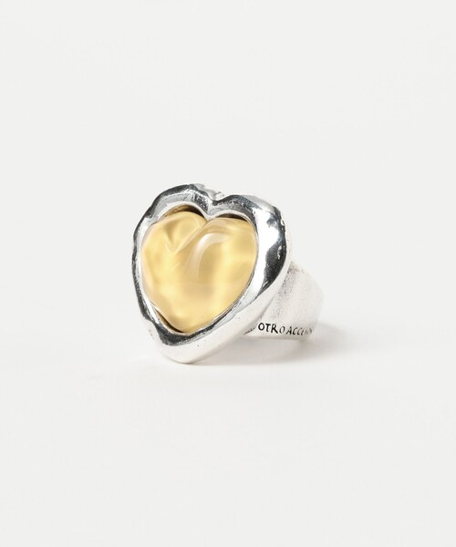 Ray BEAMS（レイビームス）の「Otro Accesorio / ウェイヴィー ハート リング（リング・レディース・イエロー/ブルー/その他・ONE SIZE）」の5枚目の写真