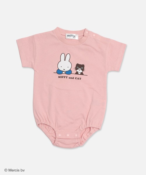 Miffy（ ミッフィー）の「〈ミッフィー〉半袖ロンパース（ロンパース・キッズ・クリーム/スモークピンク/ホワイト・80ｃｍ/70cm）」の3枚目の写真