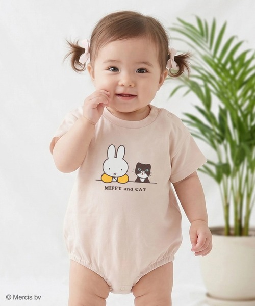 Miffy（ ミッフィー）の「〈ミッフィー〉半袖ロンパース（ロンパース・キッズ・クリーム/スモークピンク/ホワイト・80ｃｍ/70cm）」の19枚目の写真
