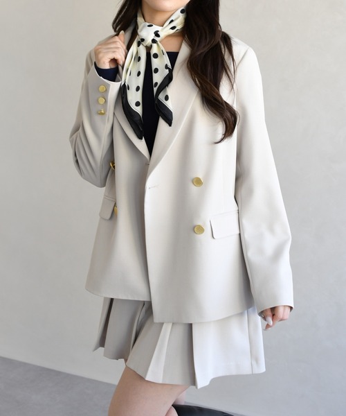 31 Sons de mode(トランテアン ソン ドゥ モード)の「2026春夏新作 スプリングテーラードジャケット(テーラードジャケット・レディース・ベージュ/モカ・S/M)」の16枚目の写真