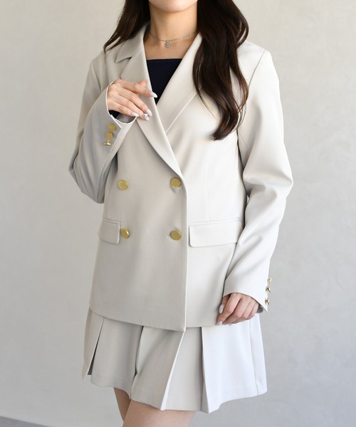 31 Sons de mode(トランテアン ソン ドゥ モード)の「2026春夏新作 スプリングテーラードジャケット(テーラードジャケット・レディース・ベージュ/モカ・S/M)」の17枚目の写真