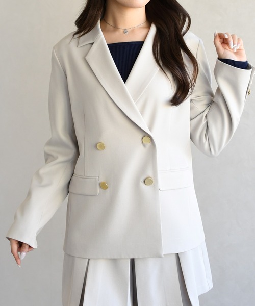 31 Sons de mode(トランテアン ソン ドゥ モード)の「2026春夏新作 スプリングテーラードジャケット(テーラードジャケット・レディース・ベージュ/モカ・S/M)」の20枚目の写真