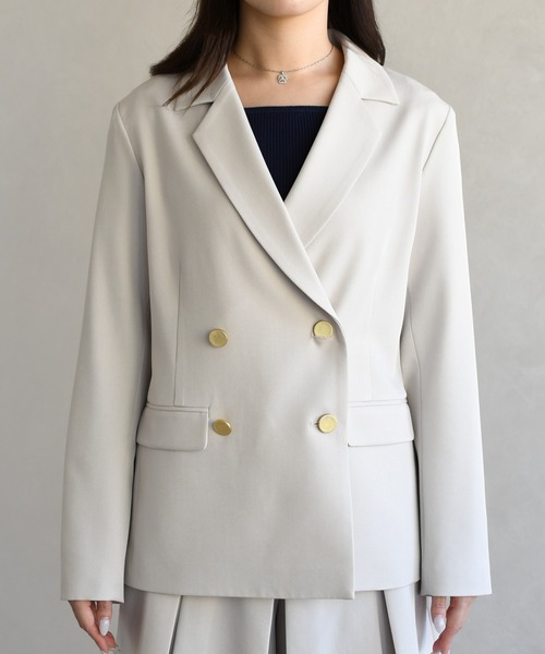 31 Sons de mode(トランテアン ソン ドゥ モード)の「2026春夏新作 スプリングテーラードジャケット(テーラードジャケット・レディース・ベージュ/モカ・S/M)」の18枚目の写真