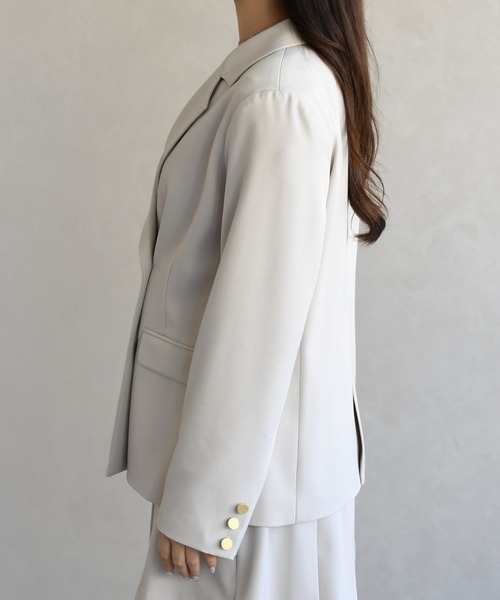 31 Sons de mode(トランテアン ソン ドゥ モード)の「2026春夏新作 スプリングテーラードジャケット(テーラードジャケット・レディース・ベージュ/モカ・S/M)」の7枚目の写真