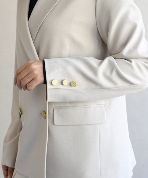 31 Sons de mode(トランテアン ソン ドゥ モード)の「2026春夏新作 スプリングテーラードジャケット(テーラードジャケット・レディース・ベージュ/モカ・S/M)」の9枚目の写真