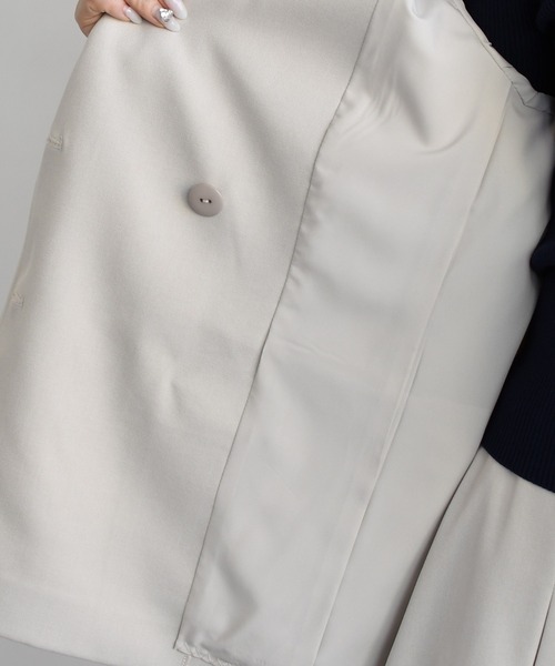 31 Sons de mode(トランテアン ソン ドゥ モード)の「2026春夏新作 スプリングテーラードジャケット(テーラードジャケット・レディース・ベージュ/モカ・S/M)」の12枚目の写真