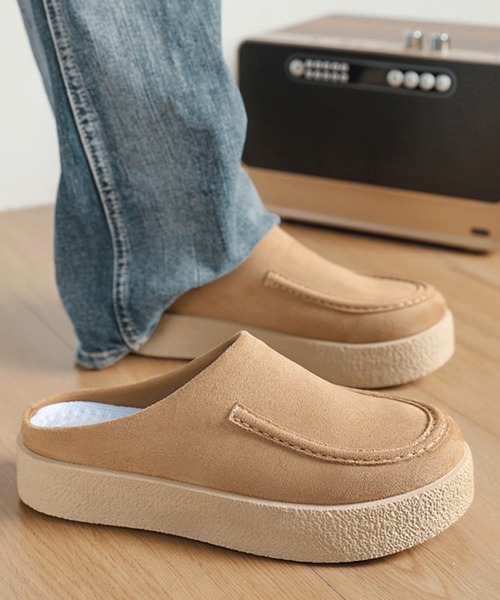 WESTBOY（ウエストボーイ）の「カジュアル スエード調 スリッポン サンダル WO26S4SD10（サンダル・メンズ・ブラック/ベージュ・44/43/42/41）」の7枚目の写真