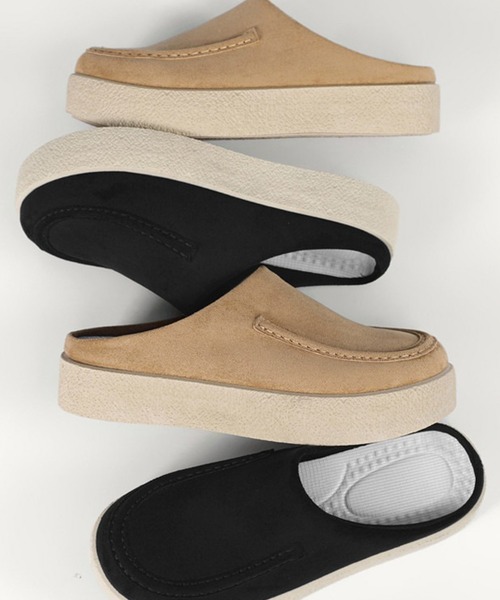 WESTBOY（ウエストボーイ）の「カジュアル スエード調 スリッポン サンダル WO26S4SD10（サンダル・メンズ・ブラック/ベージュ・44/43/42/41）」の9枚目の写真