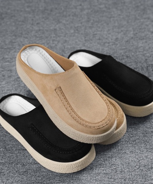 WESTBOY（ウエストボーイ）の「カジュアル スエード調 スリッポン サンダル WO26S4SD10（サンダル・メンズ・ブラック/ベージュ・44/43/42/41）」の11枚目の写真