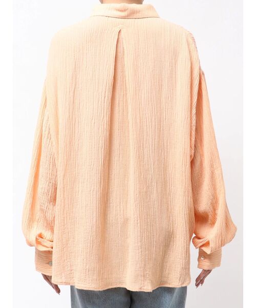 Ungrid(アングリッド)の「楊柳ビッグルーズシャツ(シャツ/ブラウス・レディース・グリーン/オレンジ/オフホワイト・FREE)」の21枚目の写真