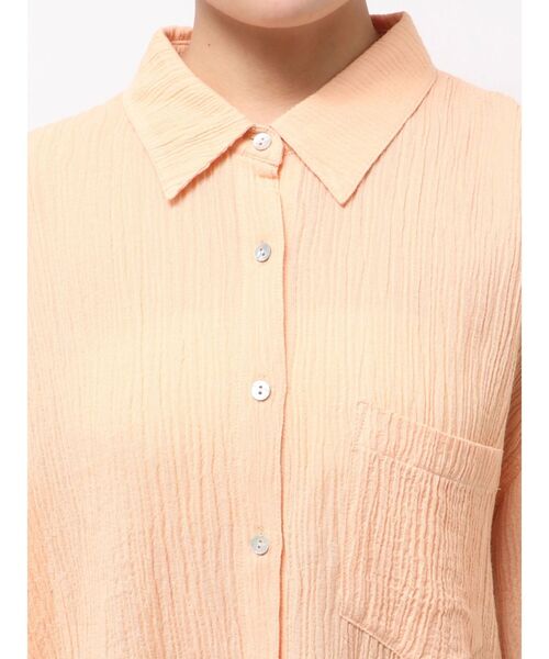 Ungrid(アングリッド)の「楊柳ビッグルーズシャツ(シャツ/ブラウス・レディース・グリーン/オレンジ/オフホワイト・FREE)」の22枚目の写真