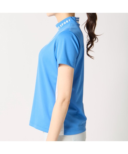 marie claire(マリ・クレール)の「marie claire GOLF/マリクレール ゴルフ ゴルフウェア 吸汗速乾 UVカット 接触冷感 半袖 モックネックシャツ(Tシャツ/カットソー・レディース・ブルー/ネイビー/イエロー/ホワイト・M/L/LL/3L)」の20枚目の写真