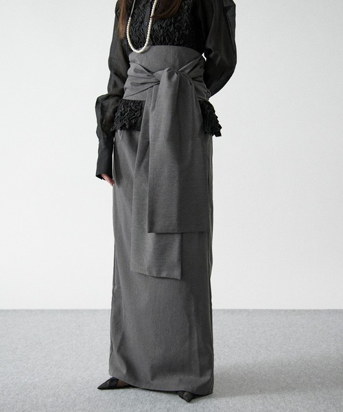 Ezick（エジック）の「mulchway carset skirt マルチウェイコルセットスカート【2点セット】（スカート・レディース・グレー/ブラック・FREE）」の2枚目の写真