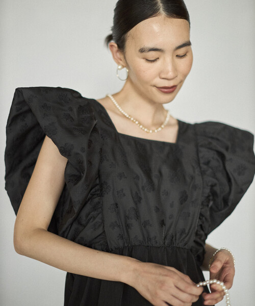 Firsthand（ファーストハンド）の「Firsthand/ファーストハンド フラワーシアージャガード ドッキング オールインワン（つなぎ/オールインワン・レディース・ブラック/その他・MEDIUM/SMALL）」の9枚目の写真