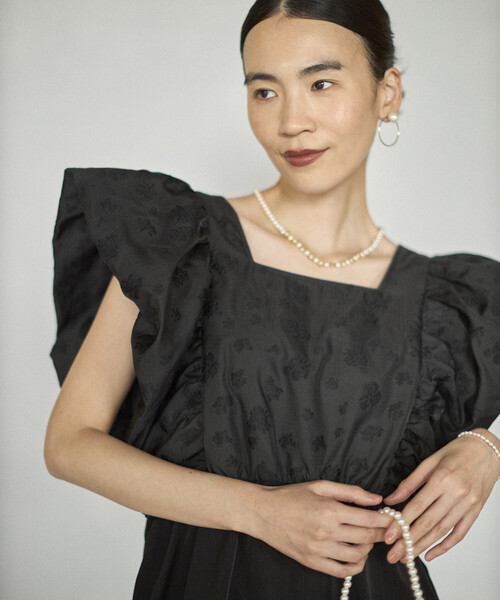 Firsthand（ファーストハンド）の「Firsthand/ファーストハンド フラワーシアージャガード ドッキング オールインワン（つなぎ/オールインワン・レディース・ブラック/その他・MEDIUM/SMALL）」の10枚目の写真