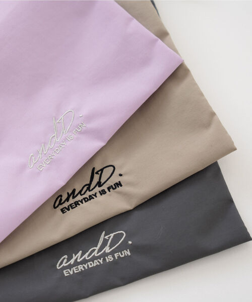 and D. petit main（アンドディープティマイン）の「【撥水】バイカラーハンドル付きナップサック（バックパック/リュック・キッズ・ベージュ/ラベンダー/チャコール・F）」の14枚目の写真