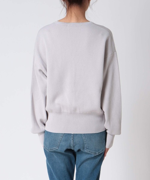 Jines（ジネス）の「キーネックリラックスカーディガン（カーディガン/ボレロ・レディース・ブルー/ネイビー/グレー/ホワイト/ブラック・38）」の19枚目の写真