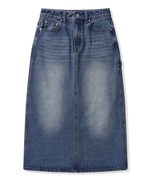 codegraphy（コードグラフィー）の「(Women's) Denim Long Skirt｡｡CBEFWDS010（スカート・レディース・ホワイト/インディゴブルー・SMALL/MEDIUM）」の2枚目の写真