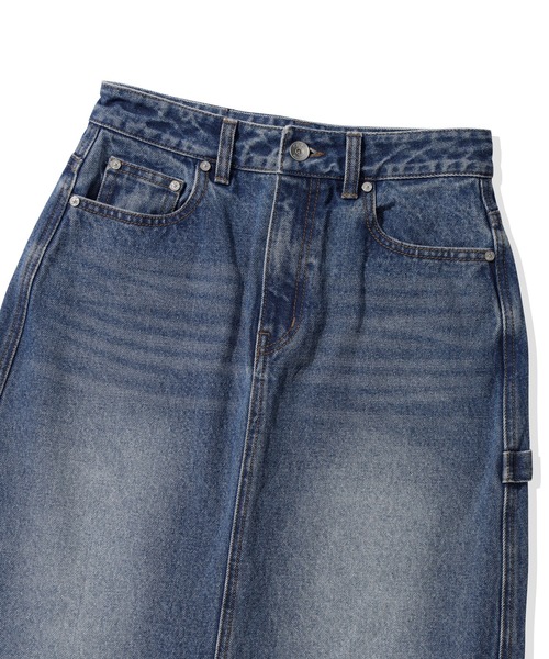 codegraphy（コードグラフィー）の「(Women's) Denim Long Skirt｡｡CBEFWDS010（スカート・レディース・ホワイト/インディゴブルー・SMALL/MEDIUM）」の7枚目の写真