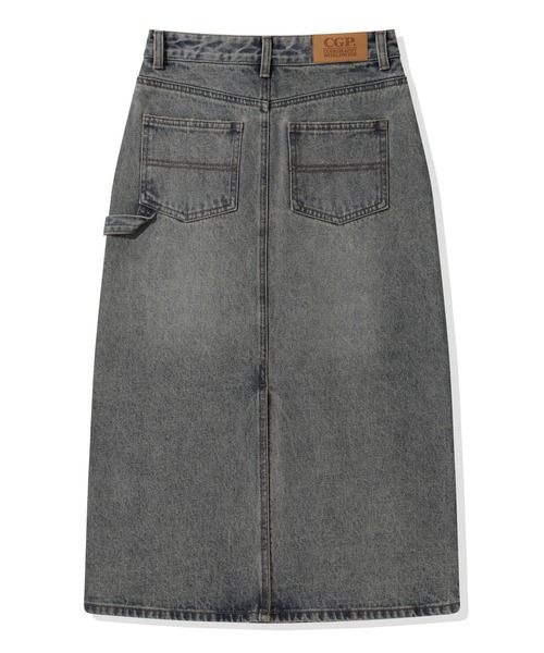 codegraphy（コードグラフィー）の「(Women's) Denim Long Skirt｡｡CBEFWDS010（スカート・レディース・ホワイト/インディゴブルー・SMALL/MEDIUM）」の12枚目の写真