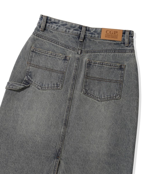 codegraphy（コードグラフィー）の「(Women's) Denim Long Skirt｡｡CBEFWDS010（スカート・レディース・ホワイト/インディゴブルー・SMALL/MEDIUM）」の13枚目の写真