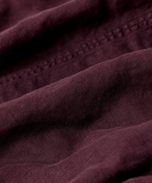 Anachronorm(アナクロノーム)の「【ANACHRONORM】SULFUR DYED LINEN UTILITY JACKET(カバーオール・メンズ・ワイン/ネイビー・3/2)」の13枚目の写真