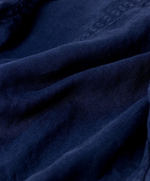 Anachronorm(アナクロノーム)の「【ANACHRONORM】SULFUR DYED LINEN UTILITY JACKET(カバーオール・メンズ・ワイン/ネイビー・3/2)」の14枚目の写真