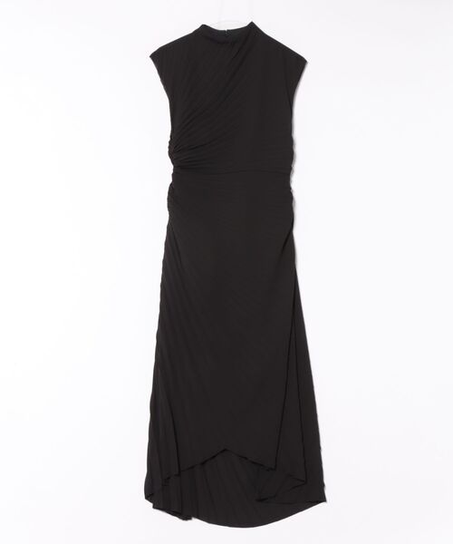 ALLSAINTS(オールセインツ)の「RAYANNA PLEATED MIDI DRESS | RAYANNA プリーツ ミディ ドレス・ワンピース(ワンピース・レディース・ブラック・8/6/4/10)」の8枚目の写真