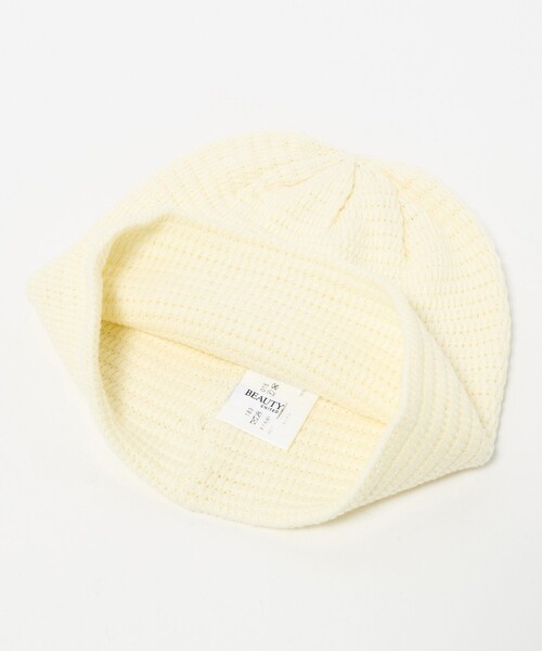 BEAUTY&YOUTH UNITED ARROWS(ビューティーアンドユースユナイテッドアローズ)の「シンプル コットン ニットキャップ(ニットキャップ/ビーニー・レディース・ブラック/オフホワイト・FREE)」の13枚目の写真